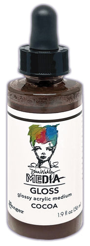 Dina Wakley Media gloss spray: dropper bottle - Cocoa