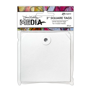 Dina Wakley media tag 3” square 20 pack