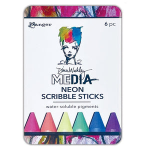 Dina Wakley Scribble sticks - NEON