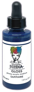 Dina Wakley Media gloss spray: dropper bottle - Sapphire