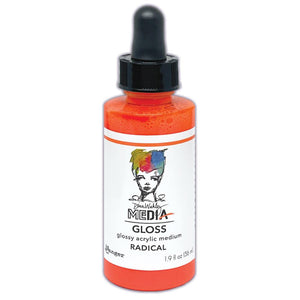 Dina Wakley Media gloss spray: dropper bottle - Radical