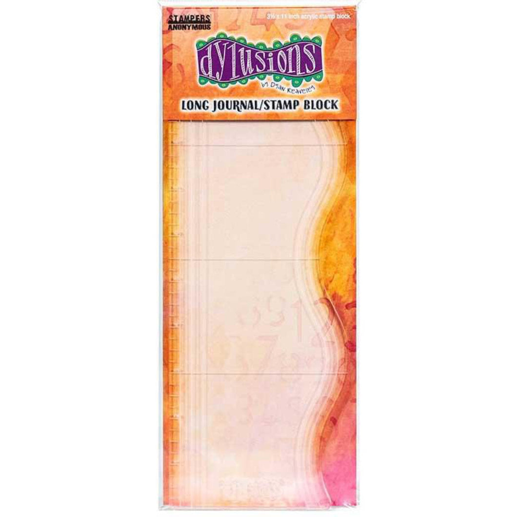 Dylusions long Journal/stamp Block - 3 1/2” x 11”