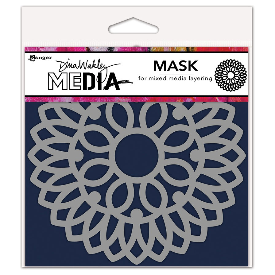 Dina Wakley Stencil - Pointy doily
