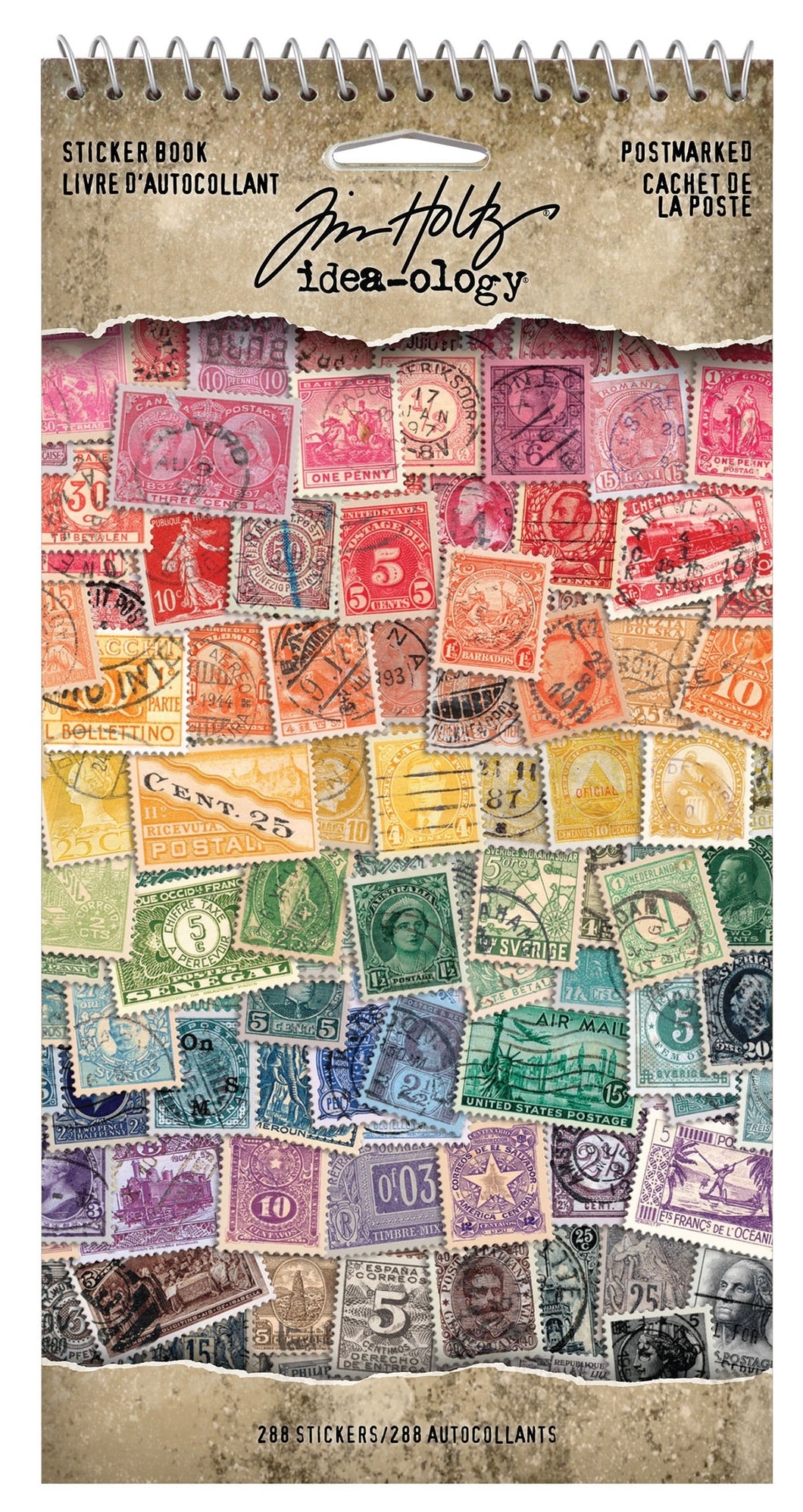 Tim Holtz Idea-ology Curiosities sticker book: Postmarked