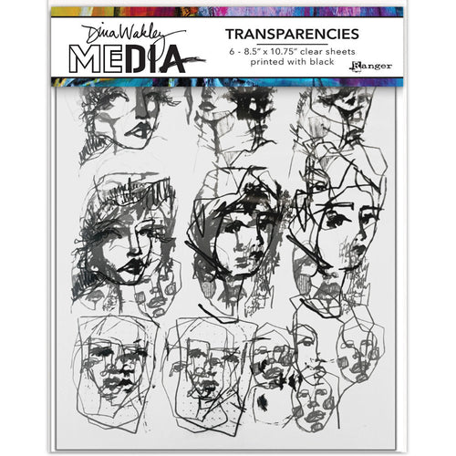 Dina Wakley transparencies - Tinies set 2