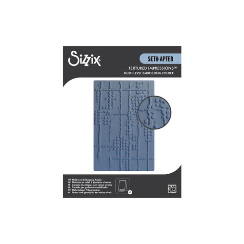 Seth Apter sizzix embossing folder: Dot matrix