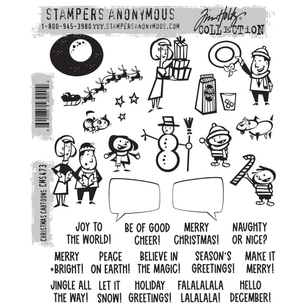 Tim Holtz Stampers anonymous - Christmas cartoons