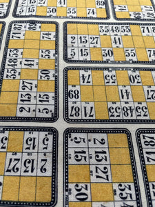 Tim Holtz fabric fat 1/4 - Palette: yellow numbers