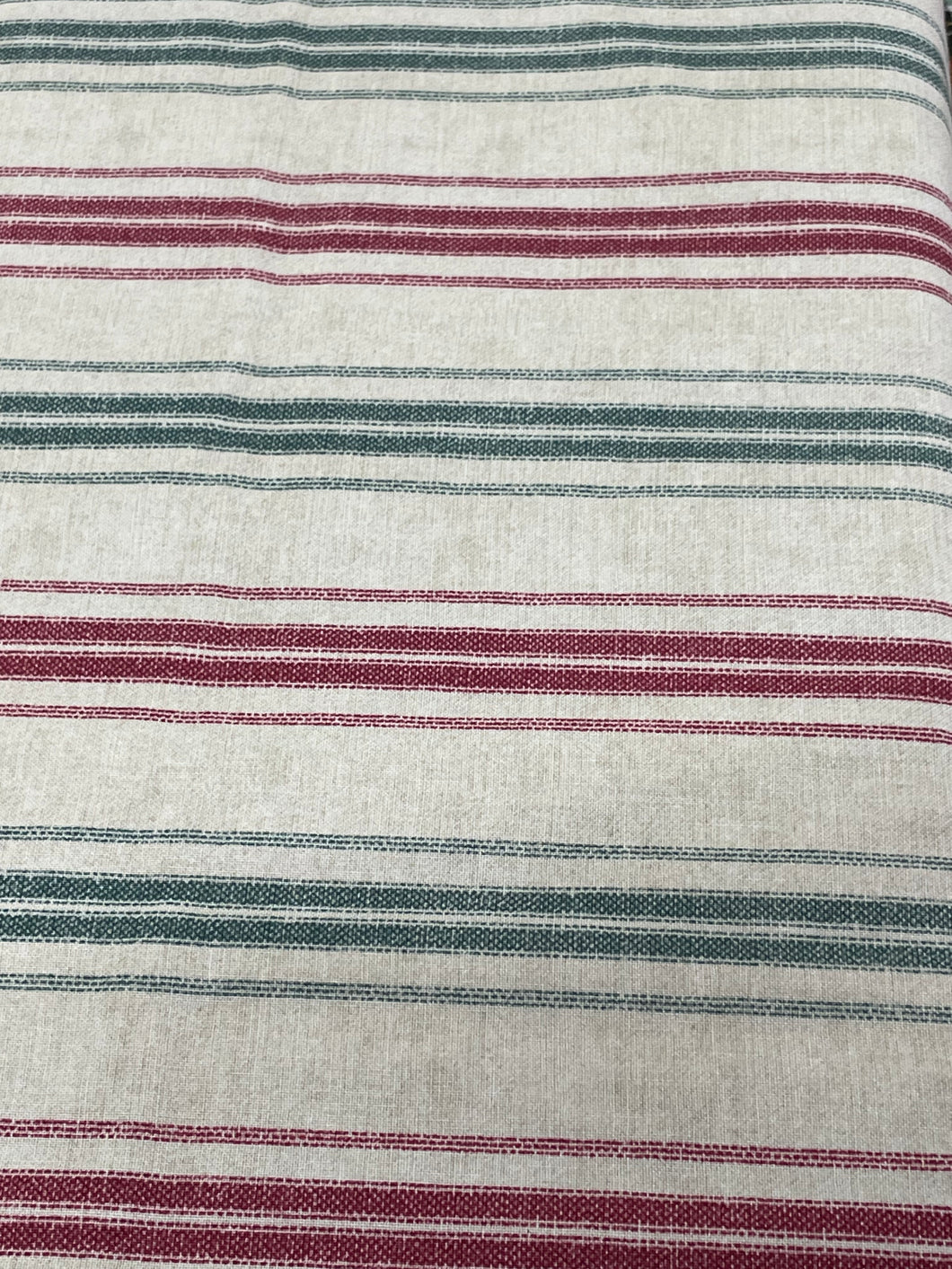 Tim Holtz fabric 1/2 meter - Holidays Past: Multi stripe