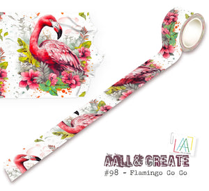 AALL & Create washi tape #98 - Flamingo go go