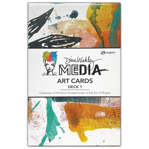 Dina Wakley Media Art cards - Deck 1