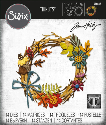 Tim Holtz sizzix vault series - Foliage wreath