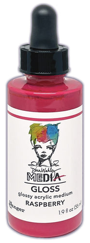 Dina Wakley Media gloss spray: dropper bottle - Raspberry