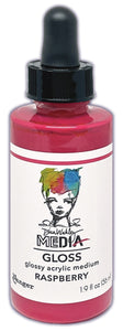 Dina Wakley Media gloss spray: dropper bottle - Raspberry