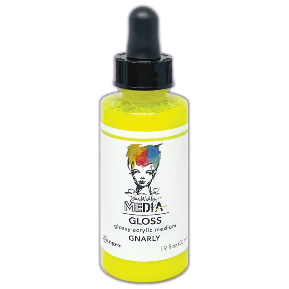 Dina Wakley Media gloss spray: dropper bottle - Gnarly