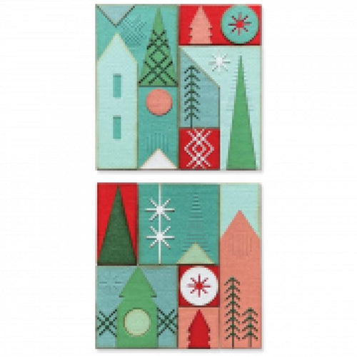 Tim Holtz Sizzix thinlits dies - Holiday blocks