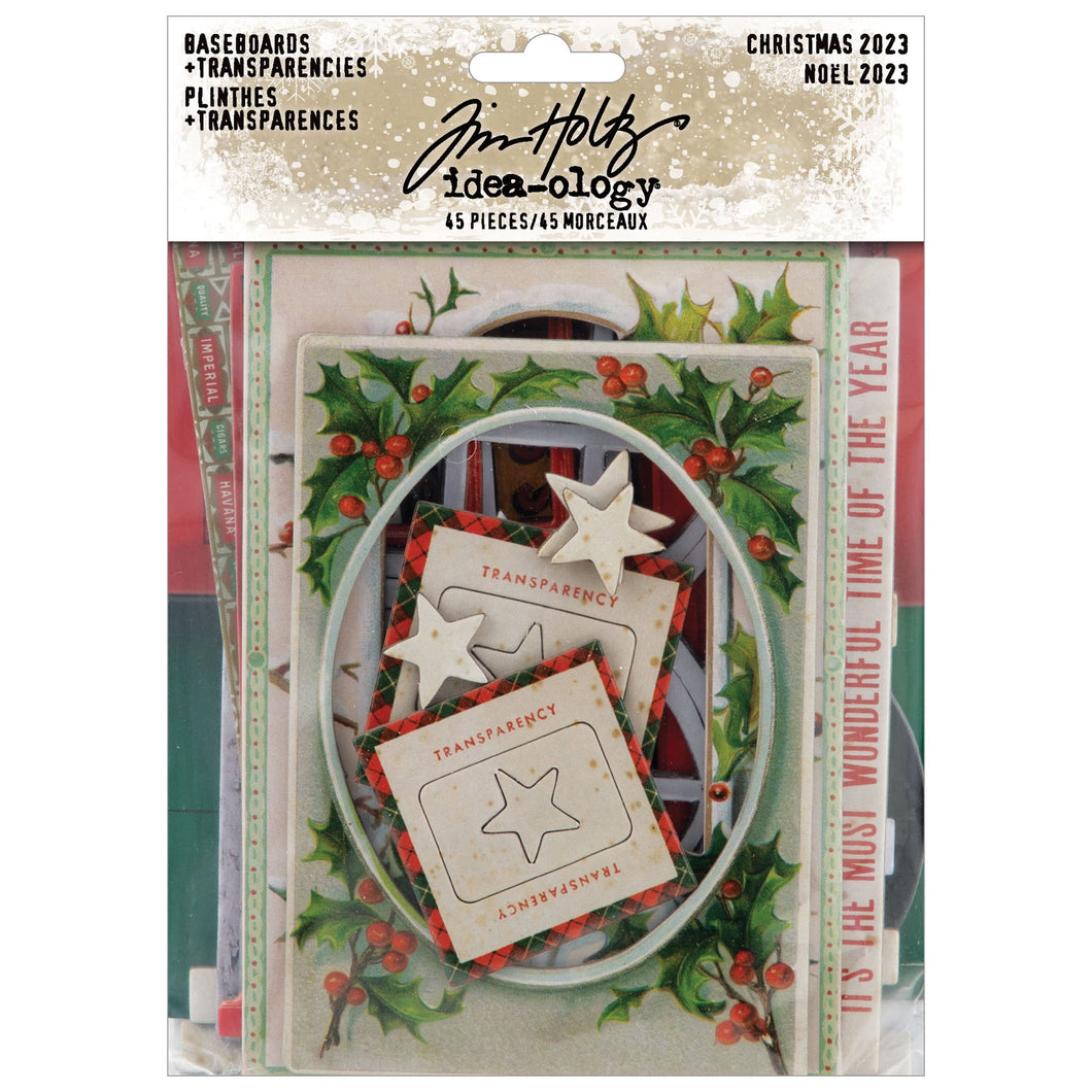 Tim Holtz Idea-Ology Baseboards and transparences - Christmas 2023