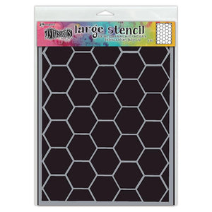 Dyan Reaveley 9"x12" stencil - Hexicomb