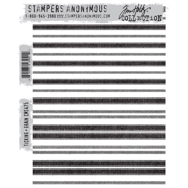 Tim Holtz Stampers anonymous - Ticking and grain