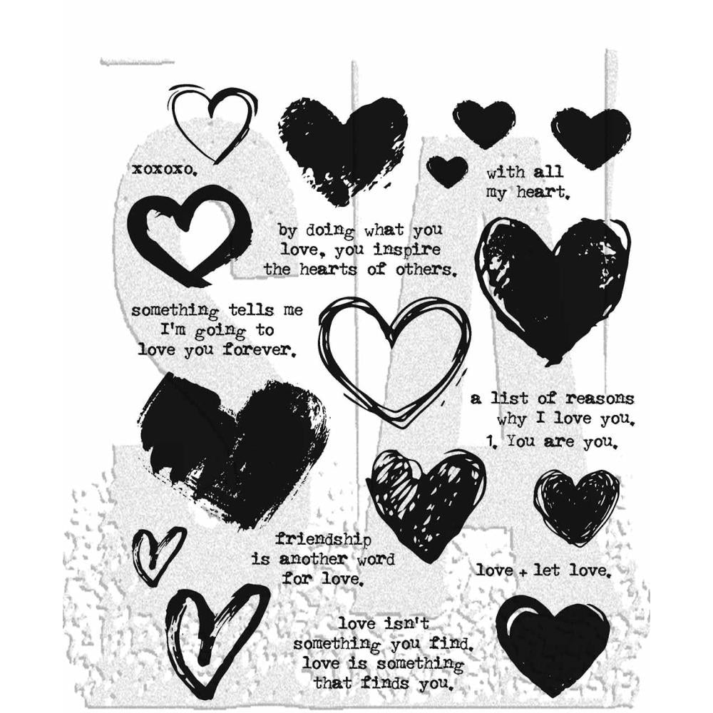 Tim Holtz Stampers anonymous - Love notes