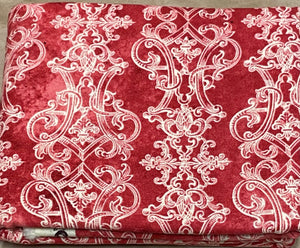 Tim Holtz fabric fat 1/4 - Christmastime: Fanciful - red