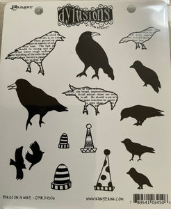 Dyan Reaveley Cling Stamp - Birds on a wire