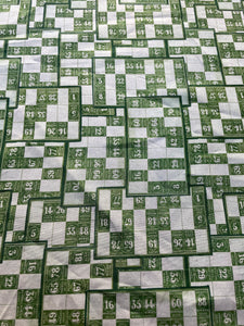 Tim Holtz fabric fat 1/4 - Palette: green numbers