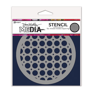 Dina Wakley Stencil - Rattan coaster