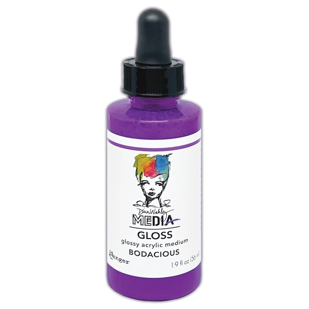 Dina Wakley Media gloss spray: dropper bottle - Bodacious