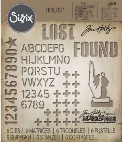 Tim Holtz Alterations thinlits dies - Mixed media #6