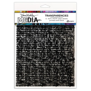Dina Wakley transparencies - Typograpgy set 1