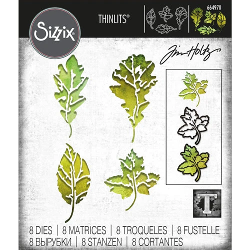 Tim Holtz Alterations thinlits dies - Leaf print