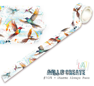 AALL & Create washi tape #104 Storms always pass