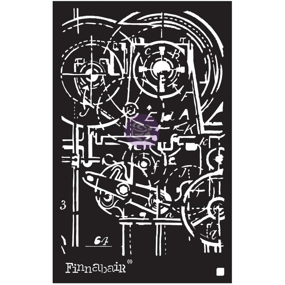Finnabair (Prima marketing) stencil - Machinery