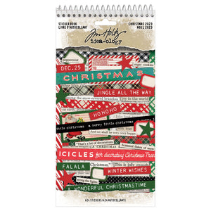 Tim Holtz Idea-ology Curiosities sticker book Christmas  2023