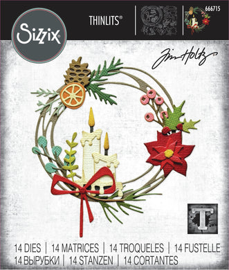 Tim Holtz sizzix vault series - Festive wreath
