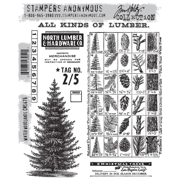 Tim Holtz Stampers anonymous - Winter woodlands