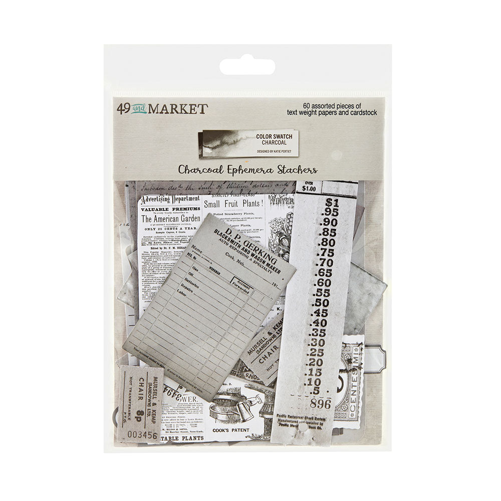 49 and Market: ephemera - Charcoal ephemera stackers