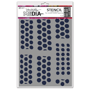 Dina Wakley Stencil - 9”x6” Dotted tape