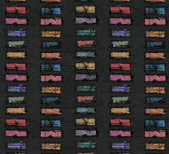 Seth Apter fabric fat 1/4 - Live out loud collection: Colour chips - night