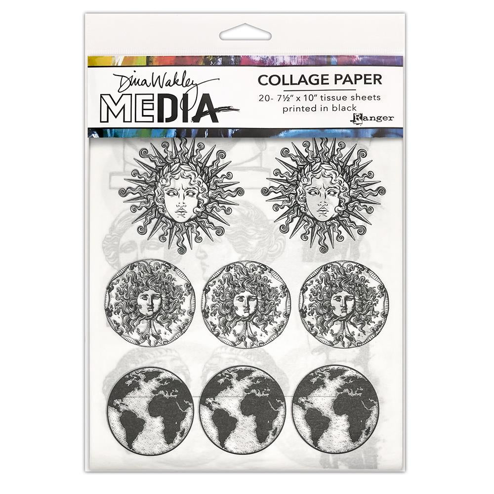 Dina Wakley collage paper - Antiquities