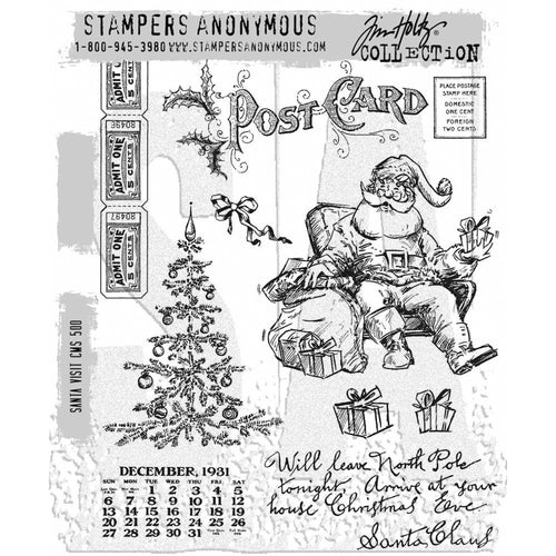 Tim Holtz Stampers anonymous - Santa visit
