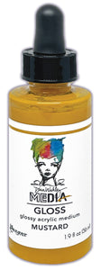 Dina Wakley Media gloss spray: dropper bottle - Mustard