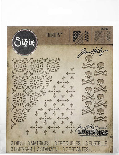 Tim Holtz Alterations thinlits dies - Mixed media Halloween #2