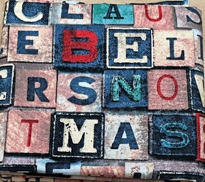 Tim Holtz fabric fat 1/4 - Christmastime: Christmas blocks