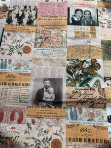Tim Holtz fabric fat 1/4 - Palette: orange collage