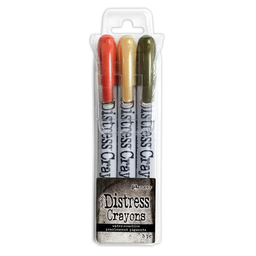 Tim Holtz distress Halloween pearl crayons set #5 - 3 pack