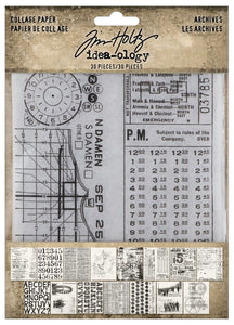 Tim Holtz Idea-ology Layers - Collage paper: Archives