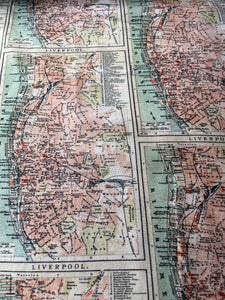 Tim Holtz fabric fat 1/4 - Palette: orange maps