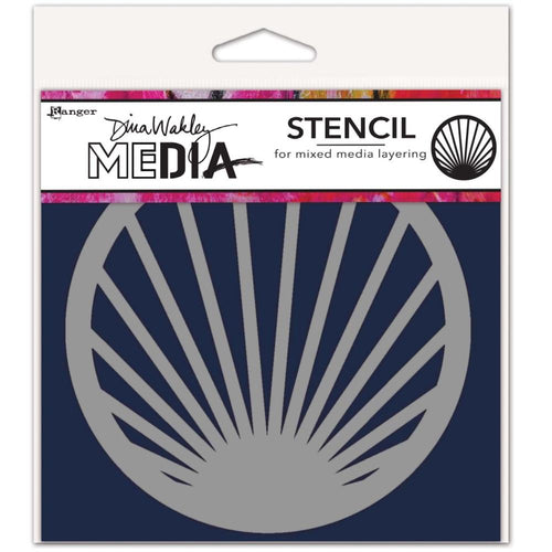 Dina Wakley Stencil - Burst coaster